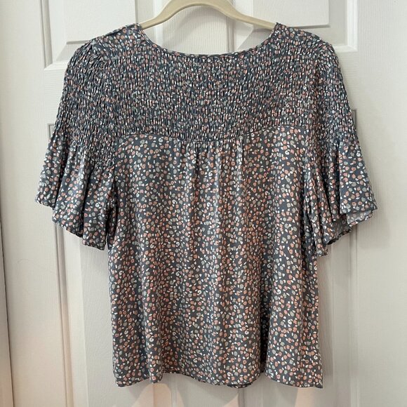 Urban Romantic Smocked Peplum Top - Picture 3 of 5